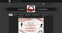 Desktop Screenshot of fallbrookyouthbaseball.com